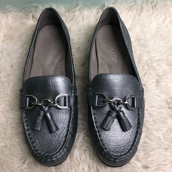 AEROSOLES Shoes - Aerosoles | Women's Soft Drive Loafers | Dark Silver | Size 7